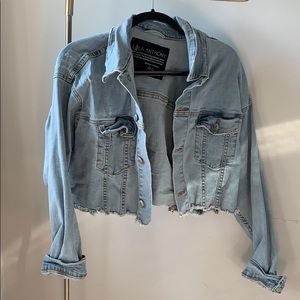 Cropped jean jacket